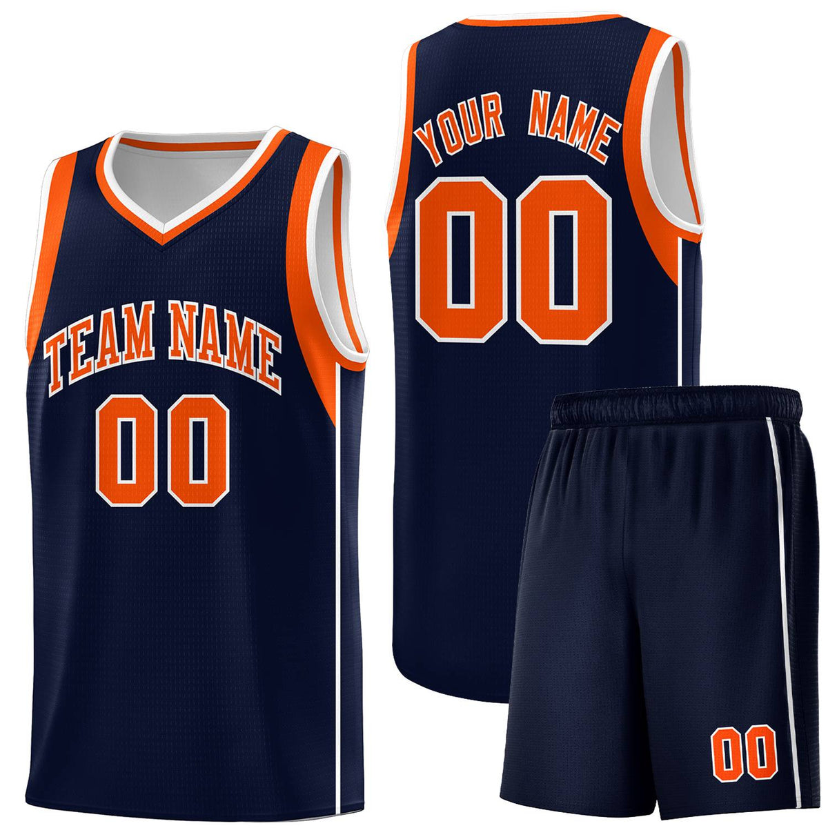 Custom Neon Green Navy-White Side Two-Tone Classic Sports Uniform Basketball Jersey |KXKSHOP