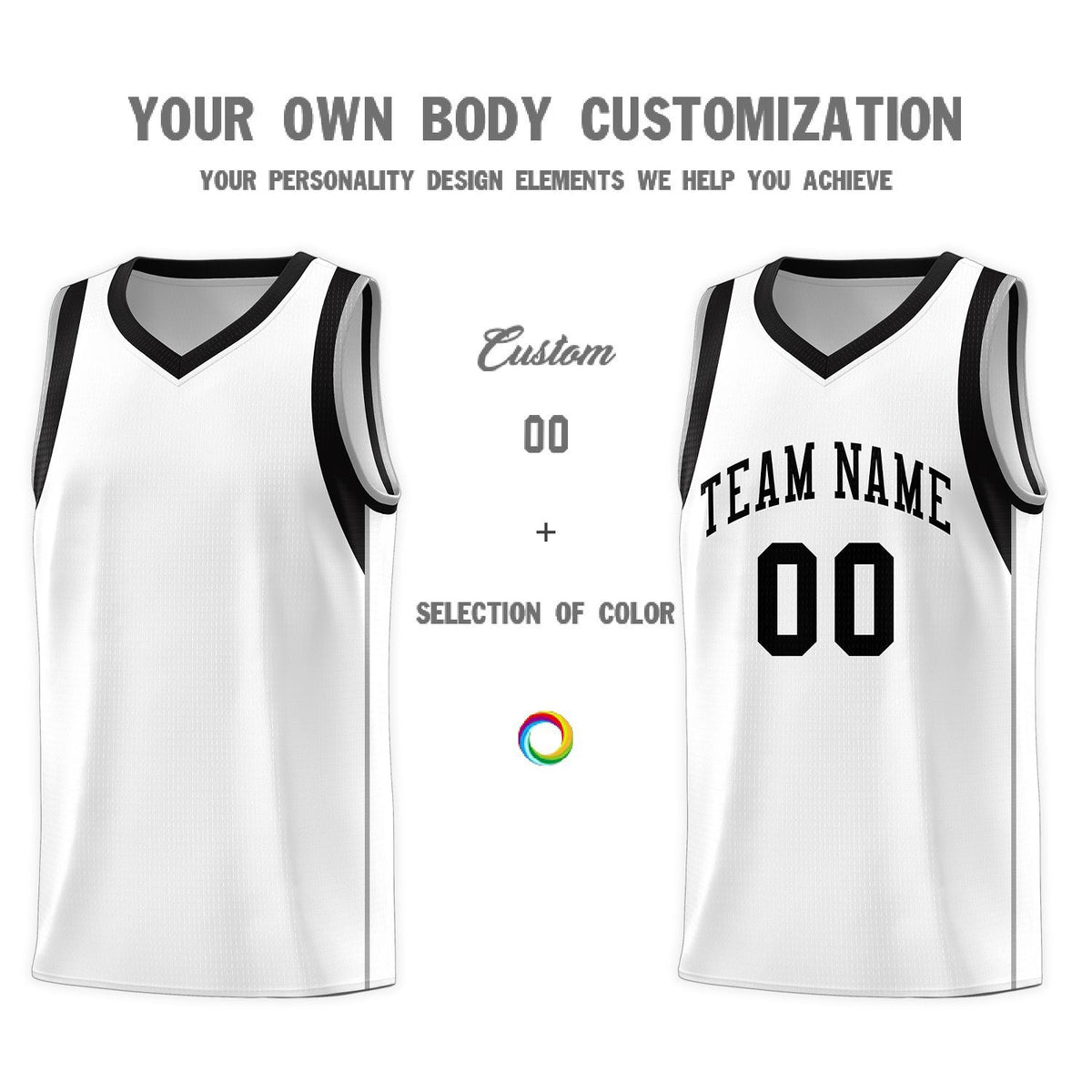 Custom Neon Green Navy-White Side Two-Tone Classic Sports Uniform Basketball Jersey |KXKSHOP