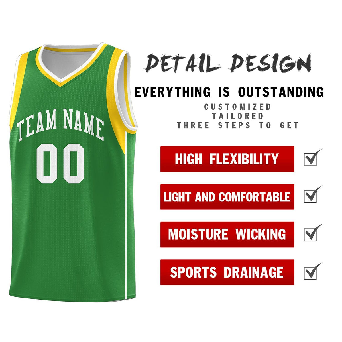 Custom Neon Green Navy-White Side Two-Tone Classic Sports Uniform Basketball Jersey |KXKSHOP