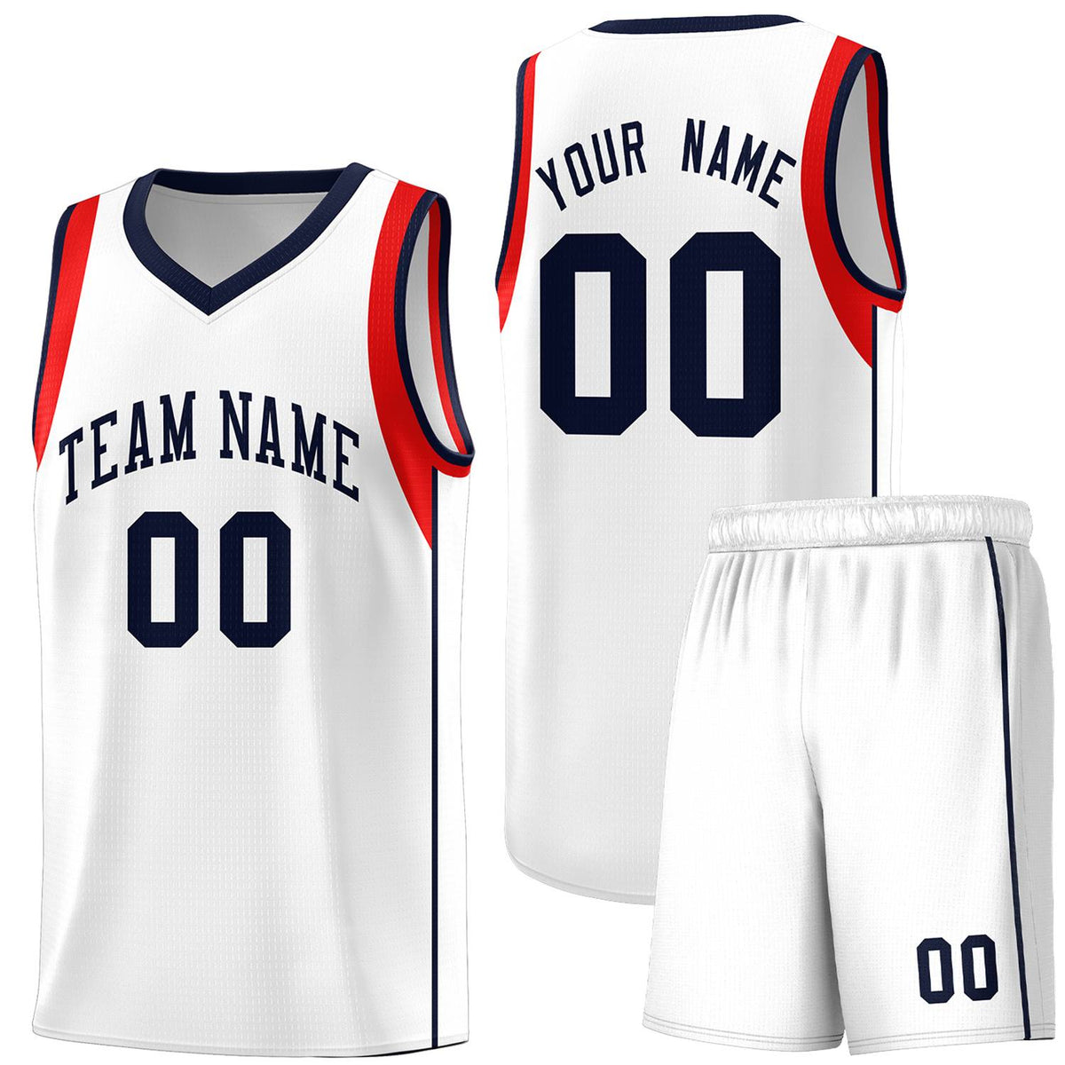 Custom Neon Green Navy-White Side Two-Tone Classic Sports Uniform Basketball Jersey |KXKSHOP