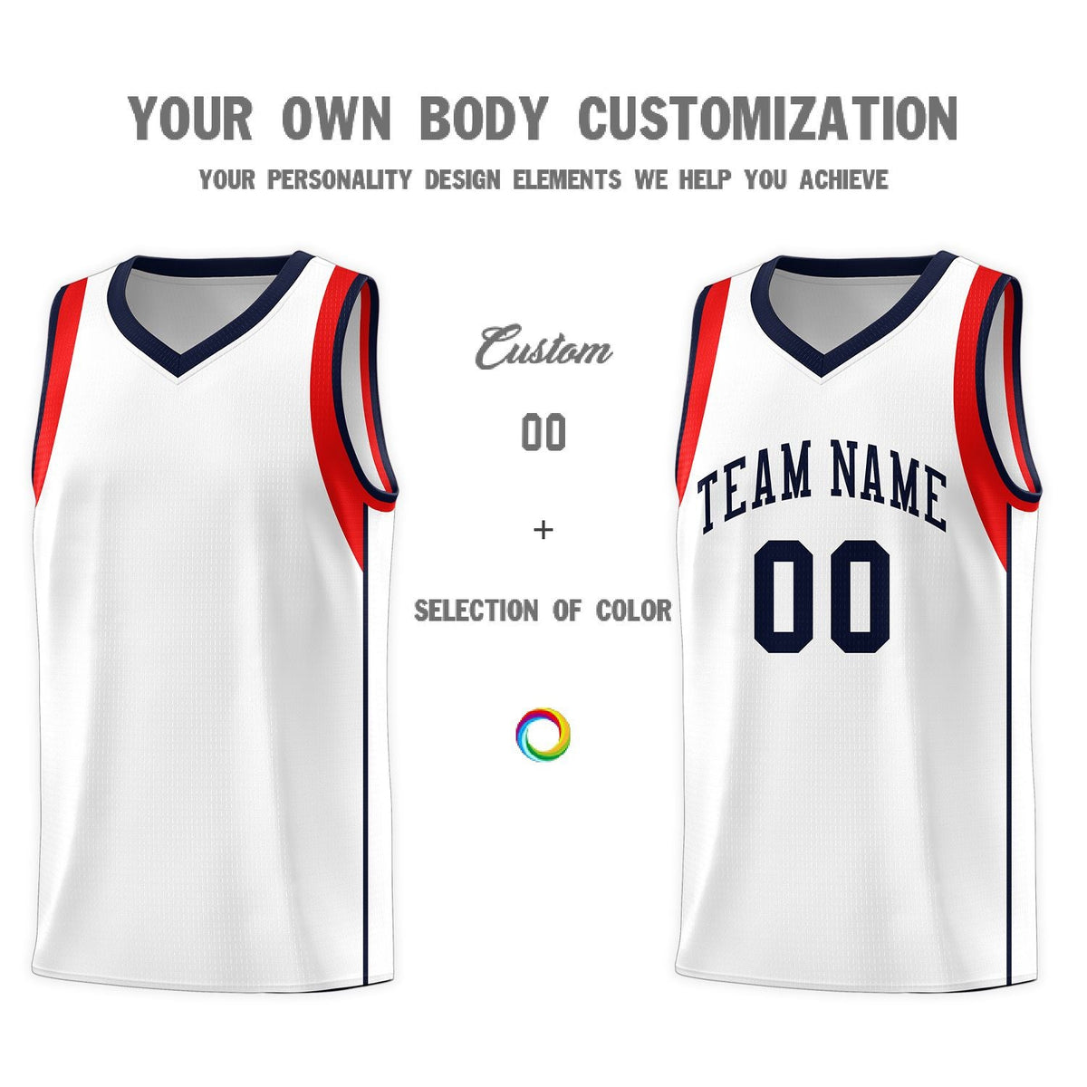 Custom Neon Green Navy-White Side Two-Tone Classic Sports Uniform Basketball Jersey |KXKSHOP
