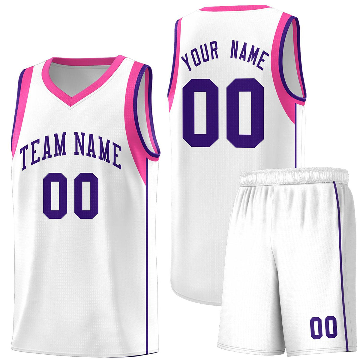 Custom Neon Green Navy-White Side Two-Tone Classic Sports Uniform Basketball Jersey |KXKSHOP