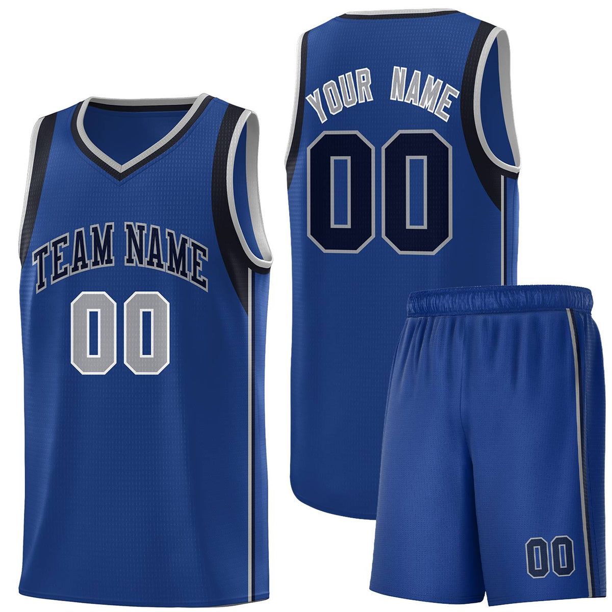 Custom Neon Green Navy-White Side Two-Tone Classic Sports Uniform Basketball Jersey |KXKSHOP