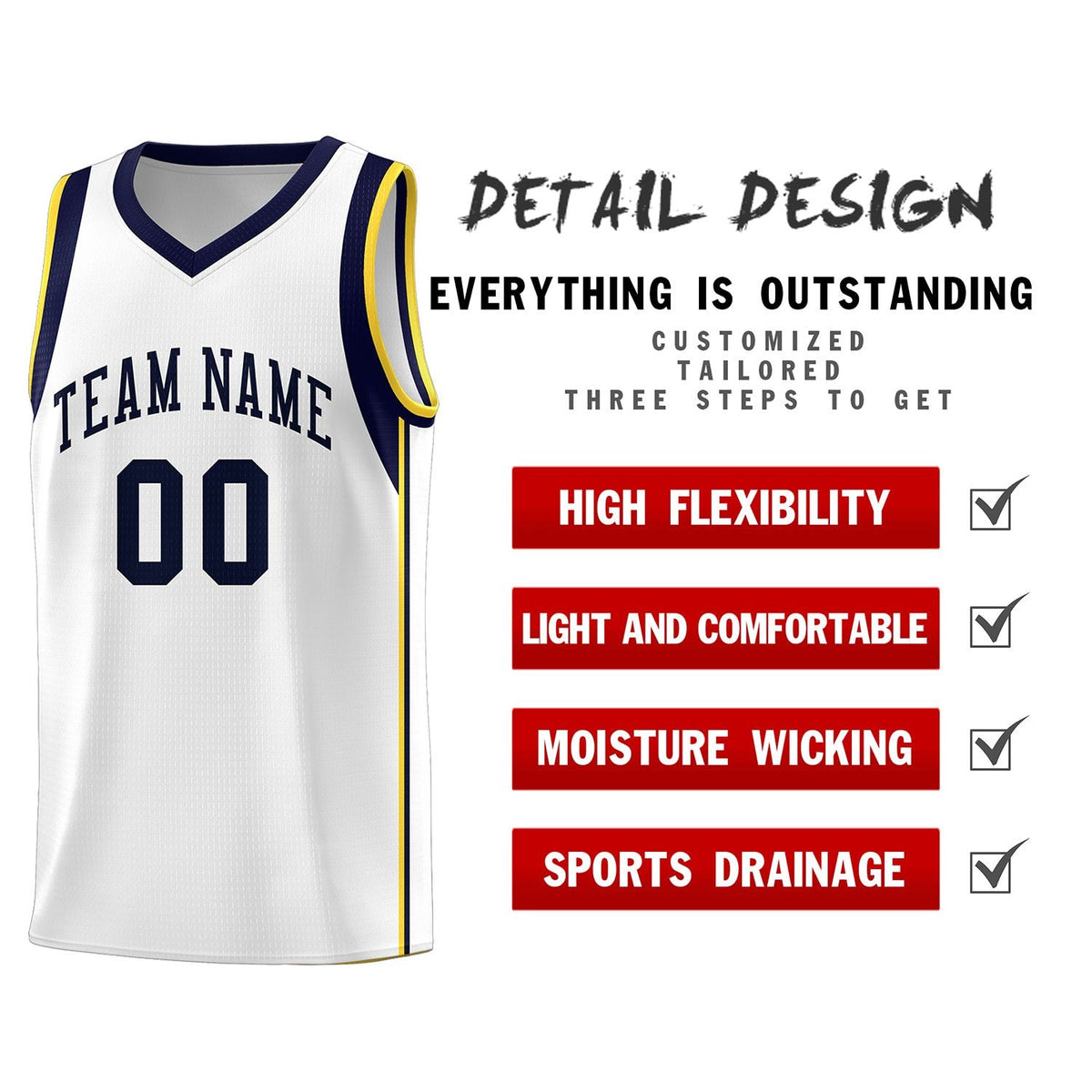 Custom Neon Green Navy-White Side Two-Tone Classic Sports Uniform Basketball Jersey |KXKSHOP