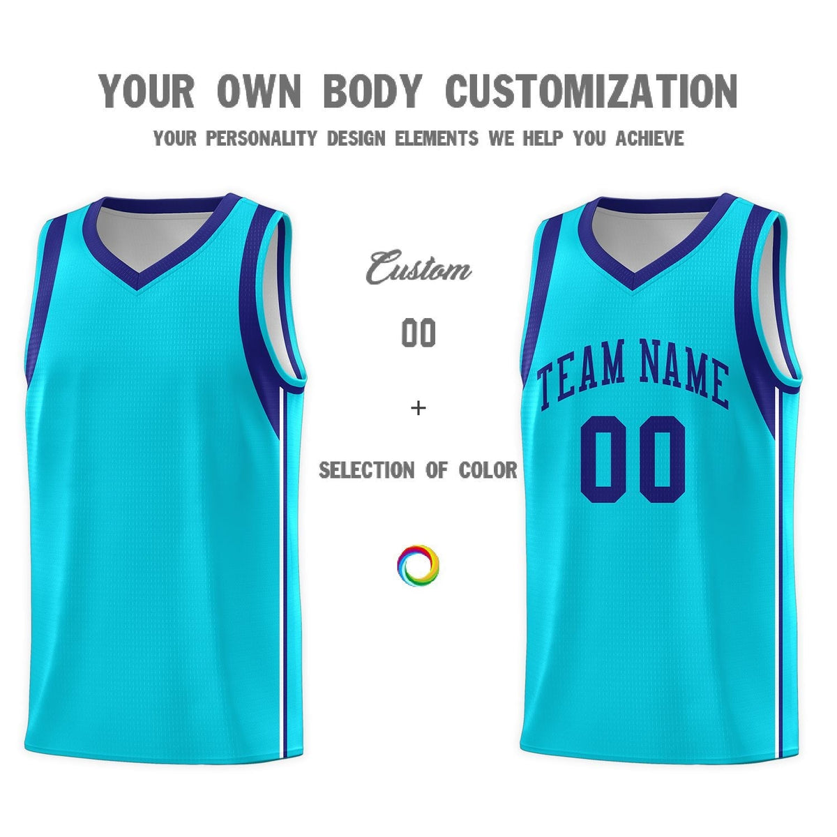 Custom Neon Green Navy-White Side Two-Tone Classic Sports Uniform Basketball Jersey |KXKSHOP