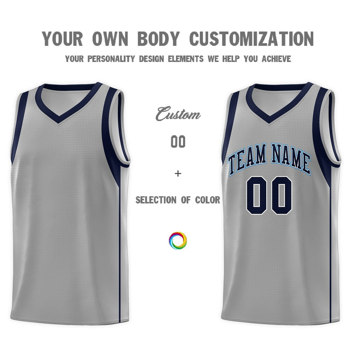Custom Neon Green Navy-White Side Two-Tone Classic Sports Uniform Basketball Jersey |KXKSHOP