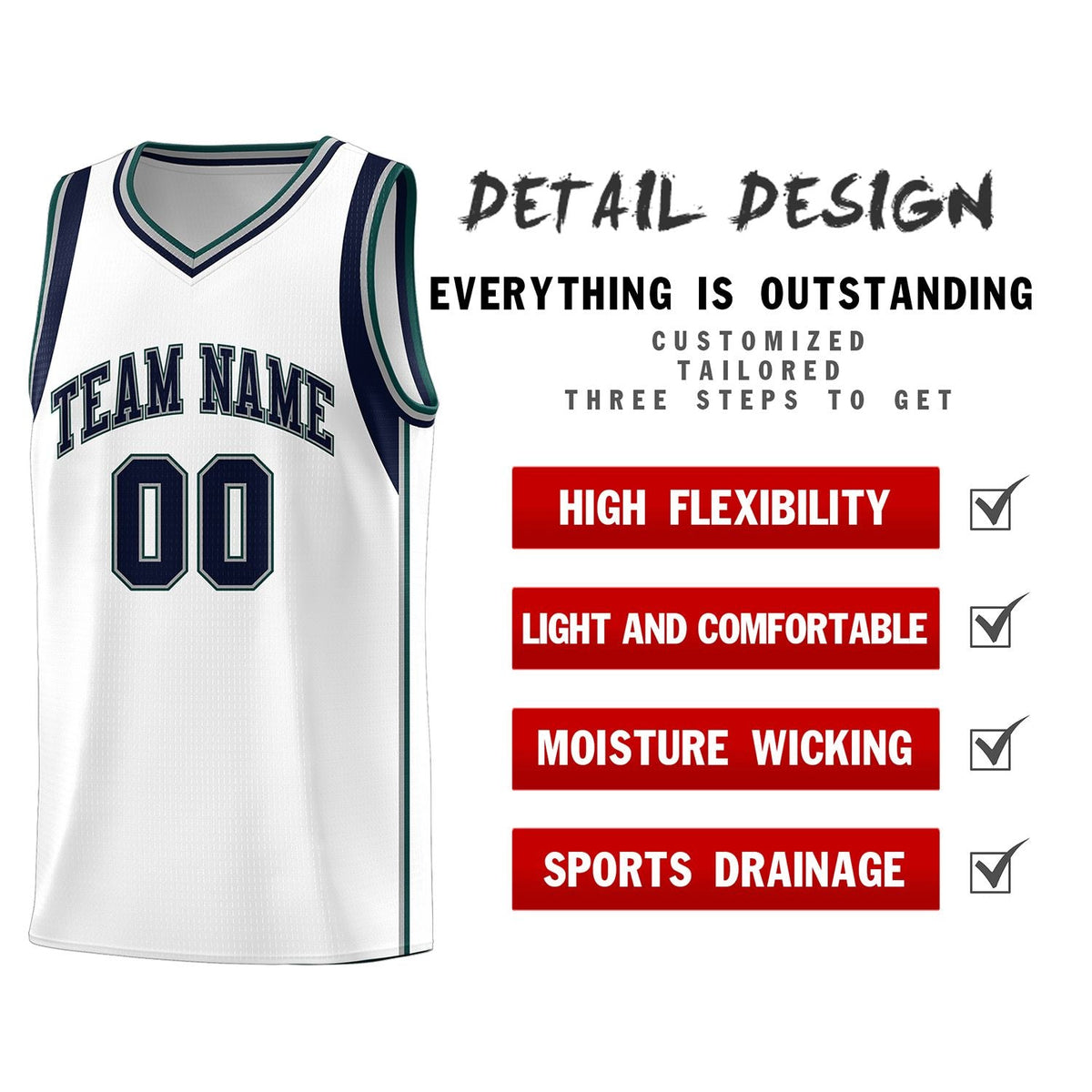 Custom Neon Green Navy-White Side Two-Tone Classic Sports Uniform Basketball Jersey |KXKSHOP