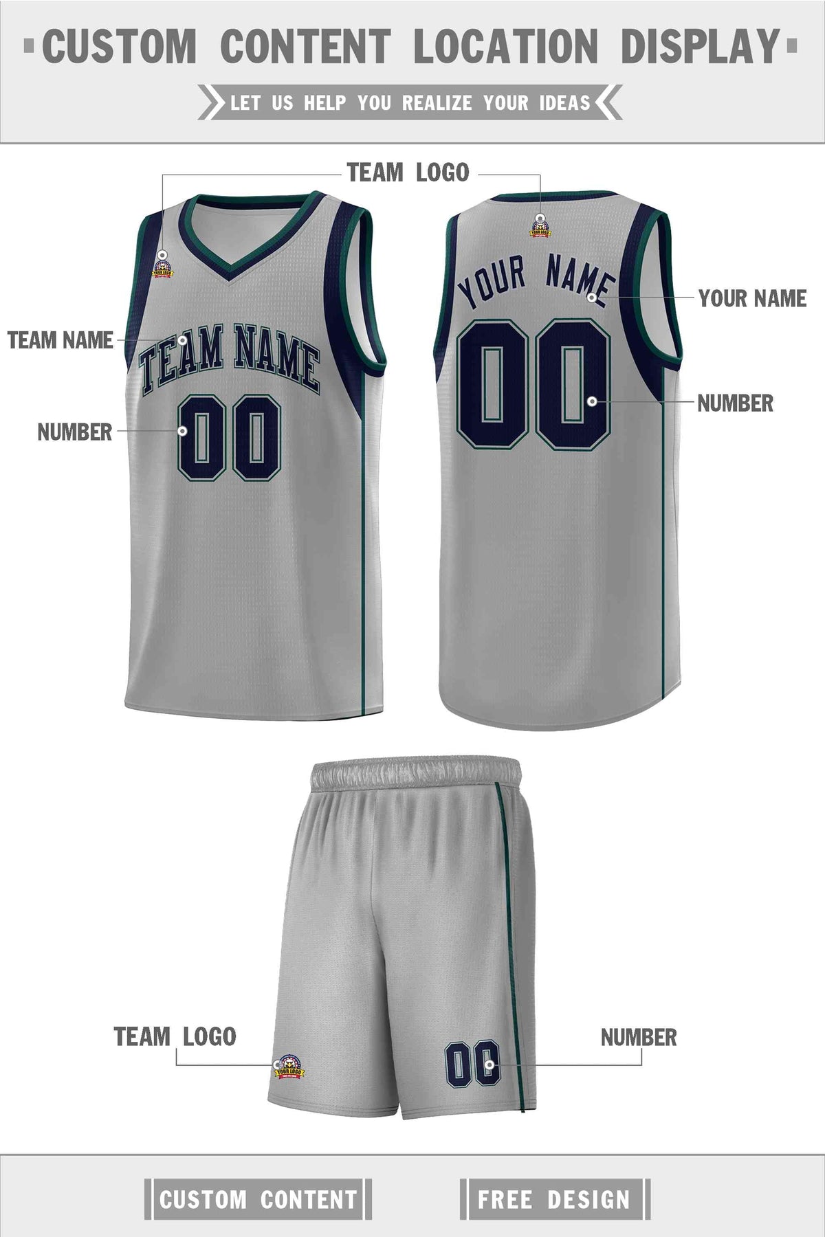 Custom Neon Green Navy-White Side Two-Tone Classic Sports Uniform Basketball Jersey |KXKSHOP