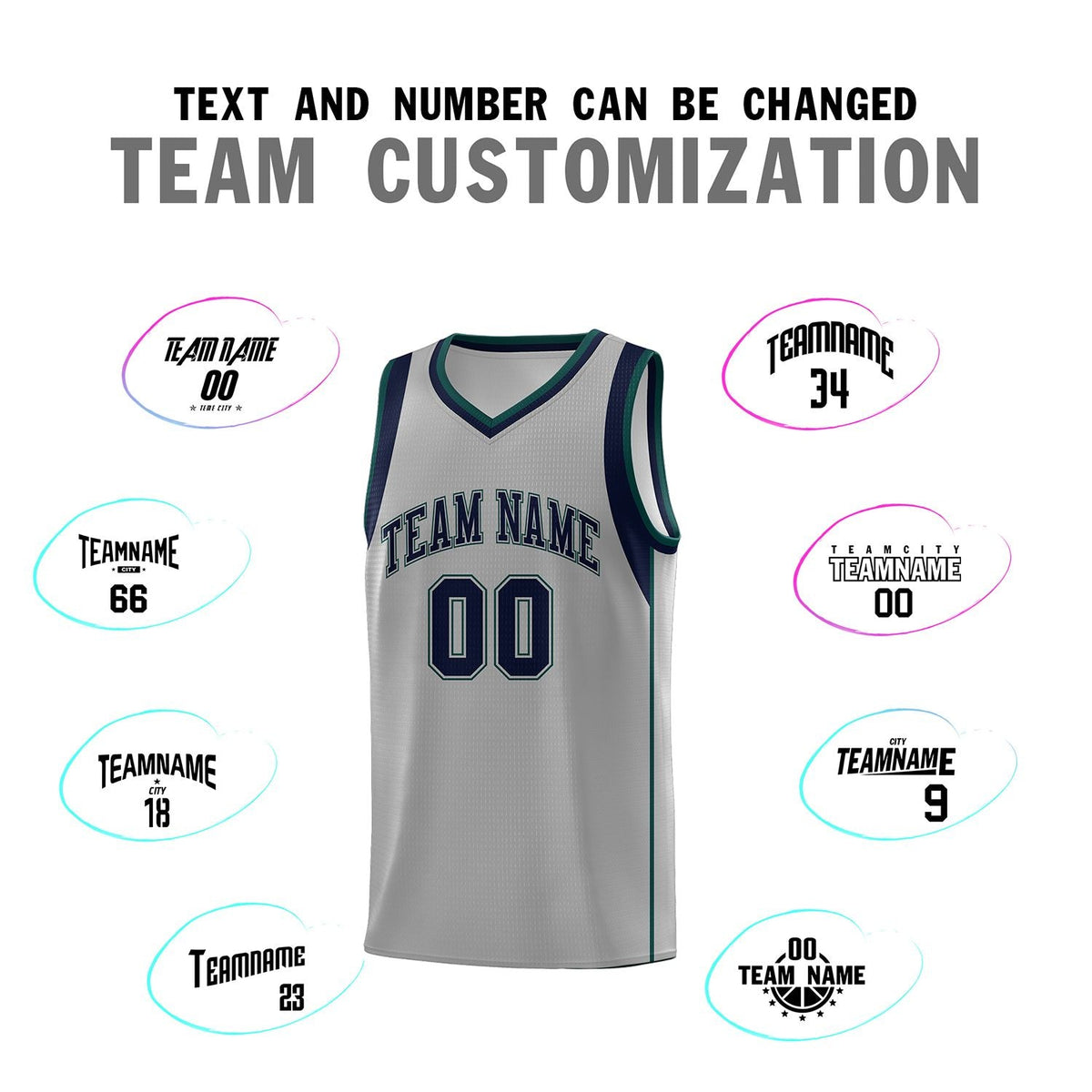 Custom Neon Green Navy-White Side Two-Tone Classic Sports Uniform Basketball Jersey |KXKSHOP