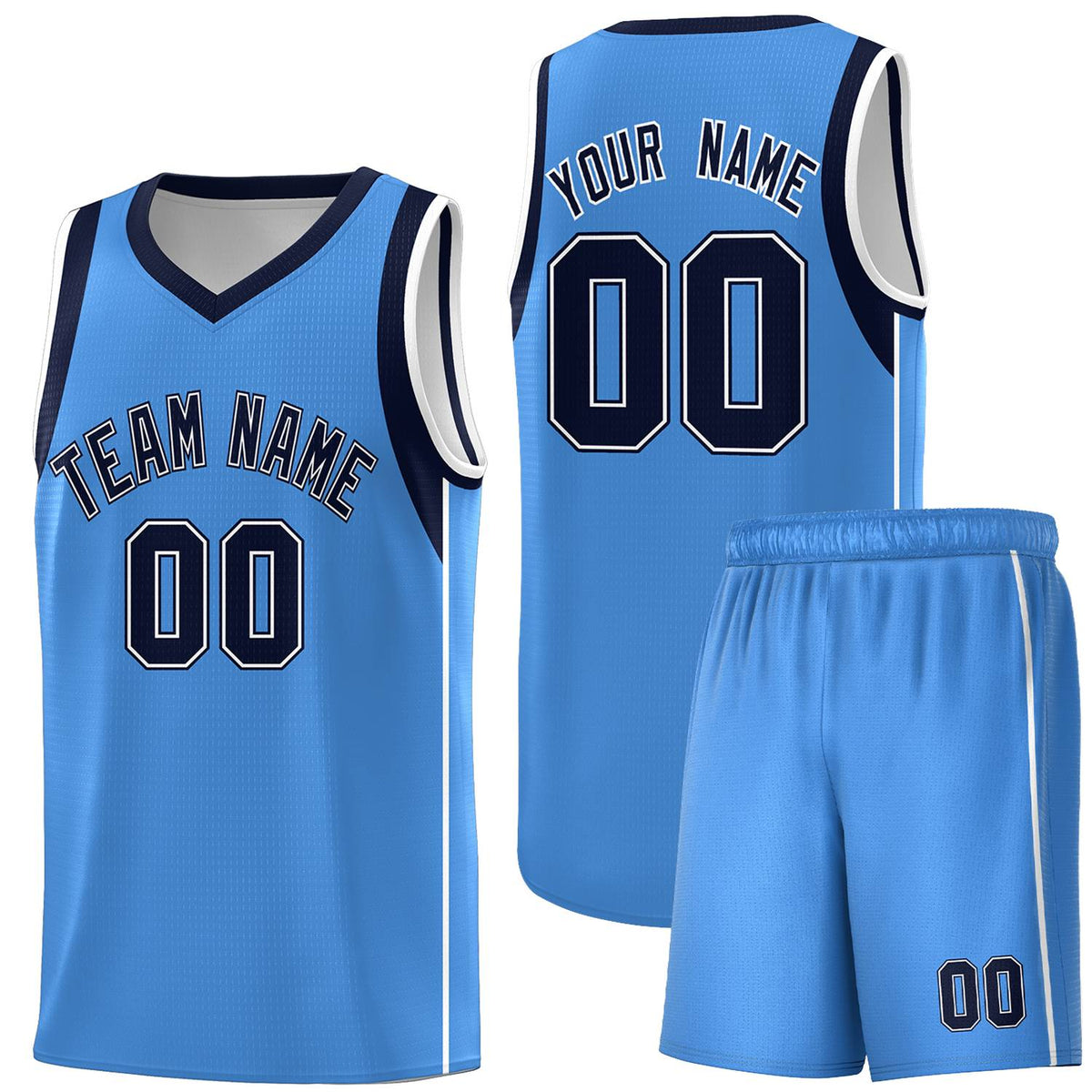 Custom Neon Green Navy-White Side Two-Tone Classic Sports Uniform Basketball Jersey |KXKSHOP