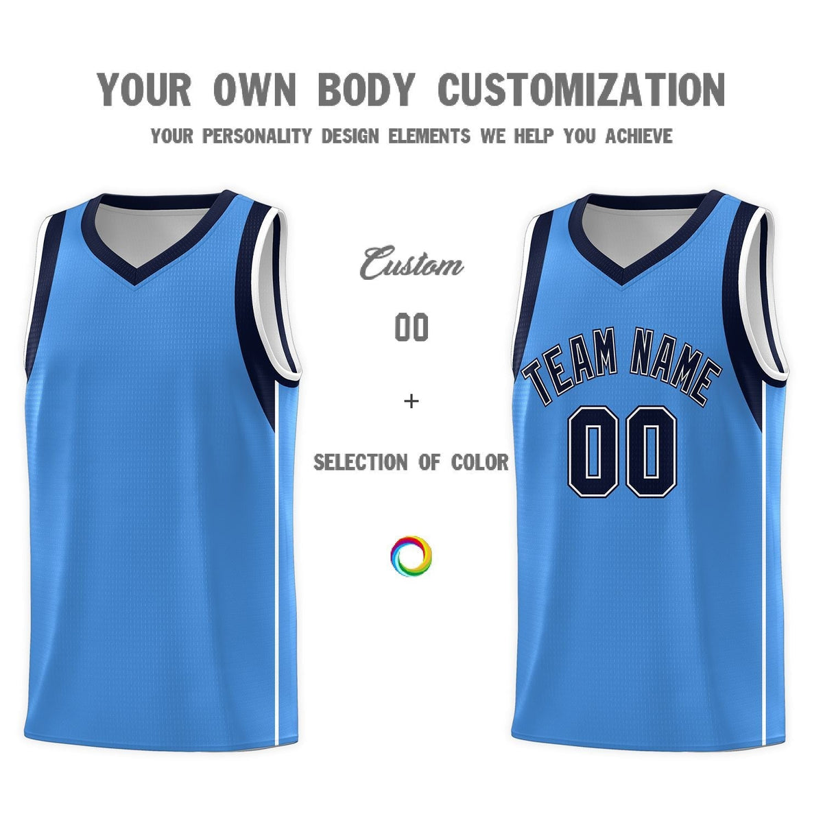 Custom Neon Green Navy-White Side Two-Tone Classic Sports Uniform Basketball Jersey |KXKSHOP