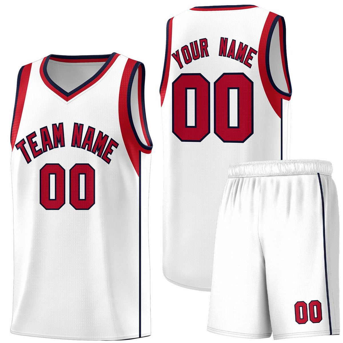 Custom Neon Green Navy-White Side Two-Tone Classic Sports Uniform Basketball Jersey |KXKSHOP
