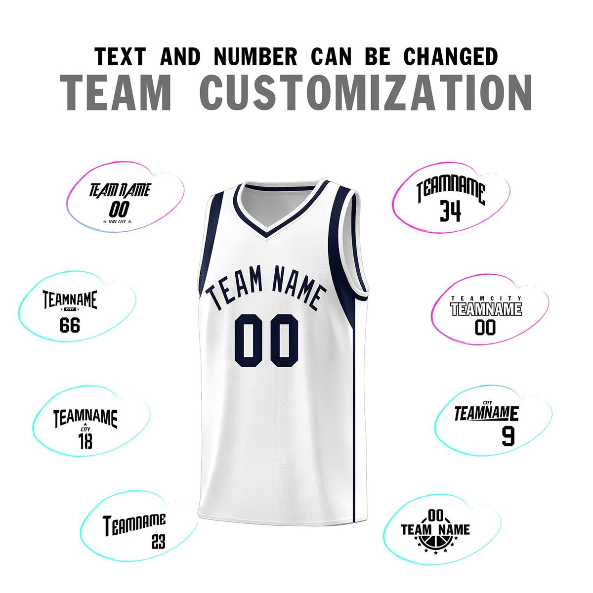 Custom Neon Green Navy-White Side Two-Tone Classic Sports Uniform Basketball Jersey |KXKSHOP