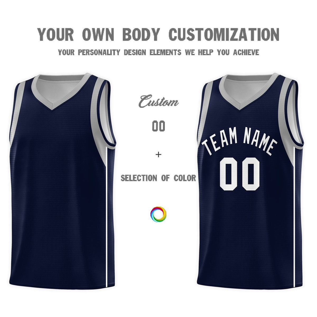 Custom Neon Green Navy-White Side Two-Tone Classic Sports Uniform Basketball Jersey |KXKSHOP