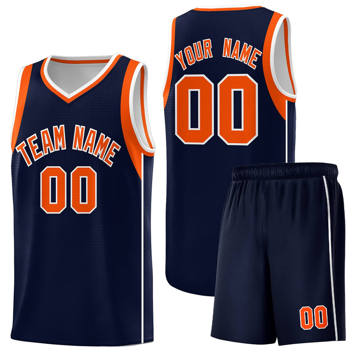 Custom Neon Green Navy-White Side Two-Tone Classic Sports Uniform Basketball Jersey |KXKSHOP
