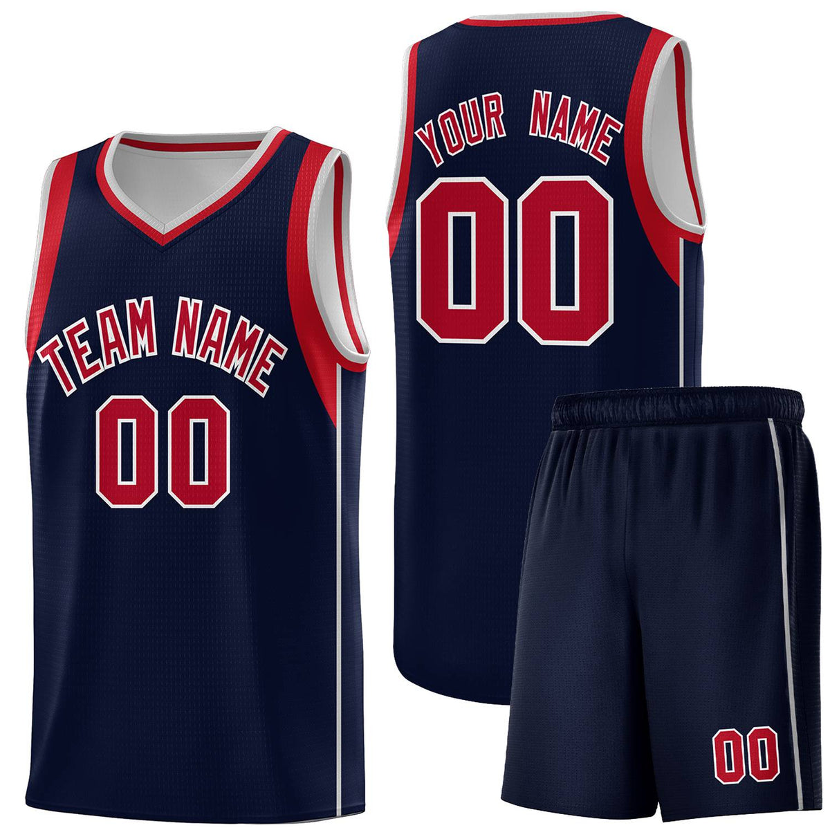 Custom Neon Green Navy-White Side Two-Tone Classic Sports Uniform Basketball Jersey |KXKSHOP