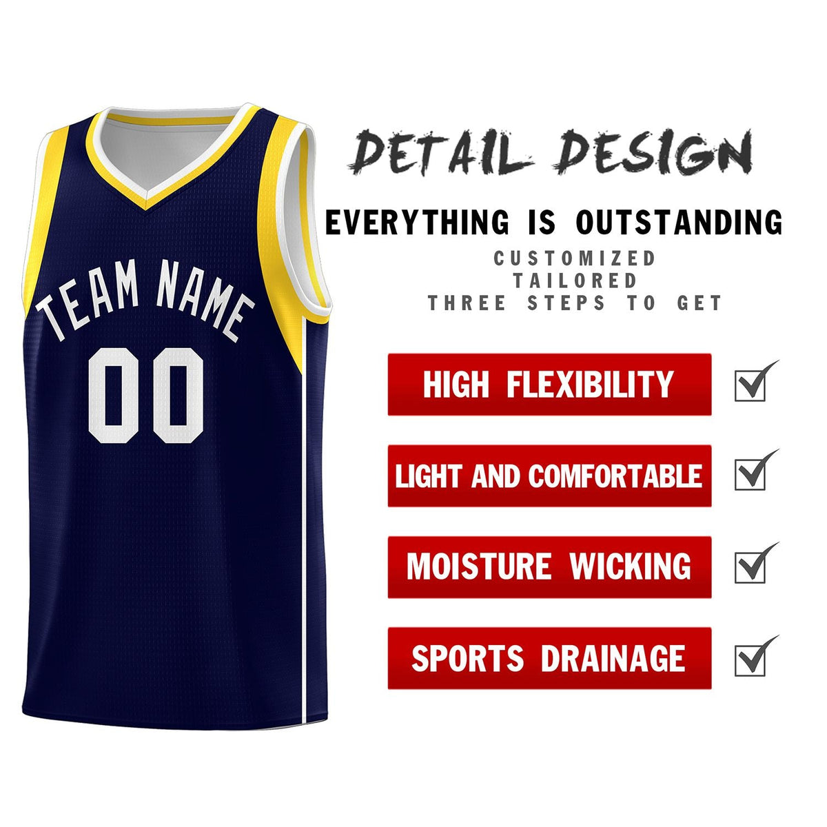 Custom Neon Green Navy-White Side Two-Tone Classic Sports Uniform Basketball Jersey |KXKSHOP