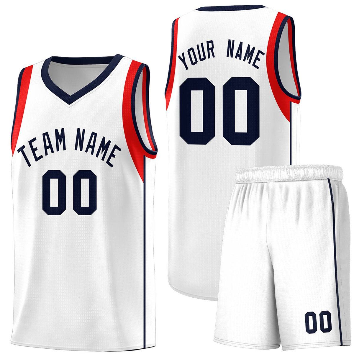 Custom Neon Green Navy-White Side Two-Tone Classic Sports Uniform Basketball Jersey |KXKSHOP