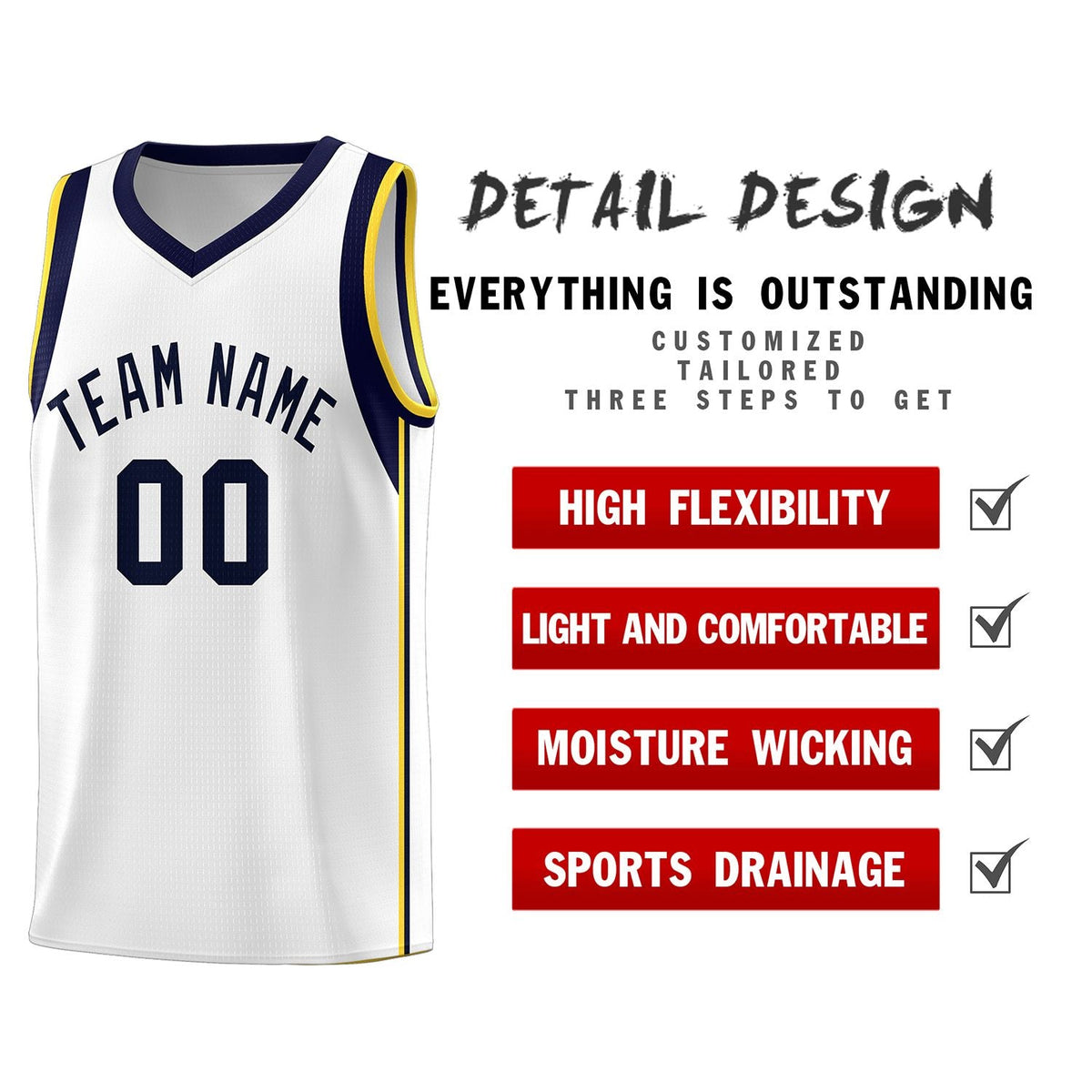 Custom Neon Green Navy-White Side Two-Tone Classic Sports Uniform Basketball Jersey |KXKSHOP