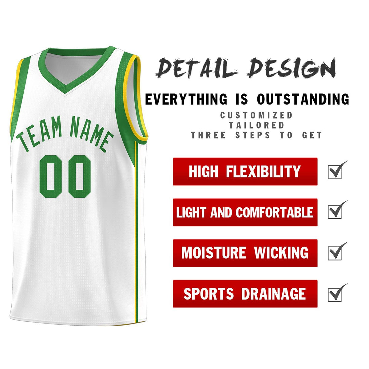 Custom Neon Green Navy-White Side Two-Tone Classic Sports Uniform Basketball Jersey |KXKSHOP