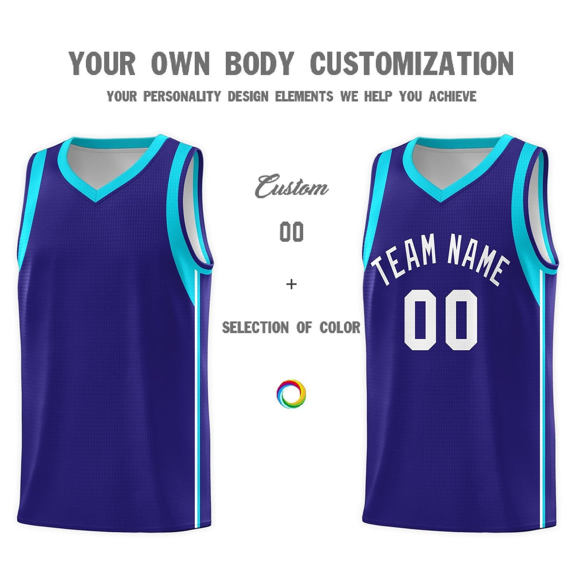 Custom Neon Green Navy-White Side Two-Tone Classic Sports Uniform Basketball Jersey |KXKSHOP