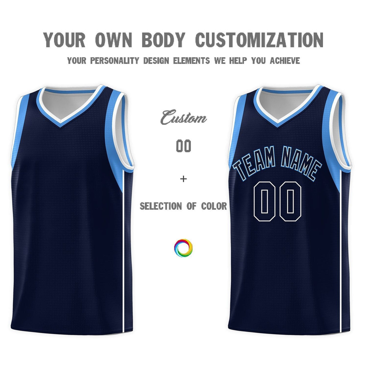 Custom Neon Green Navy-White Side Two-Tone Classic Sports Uniform Basketball Jersey |KXKSHOP