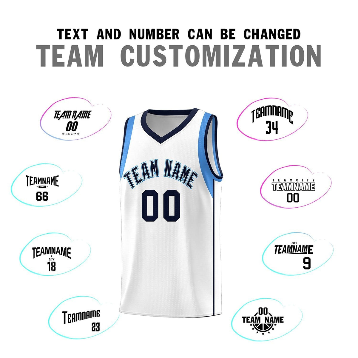 Custom Neon Green Navy-White Side Two-Tone Classic Sports Uniform Basketball Jersey |KXKSHOP