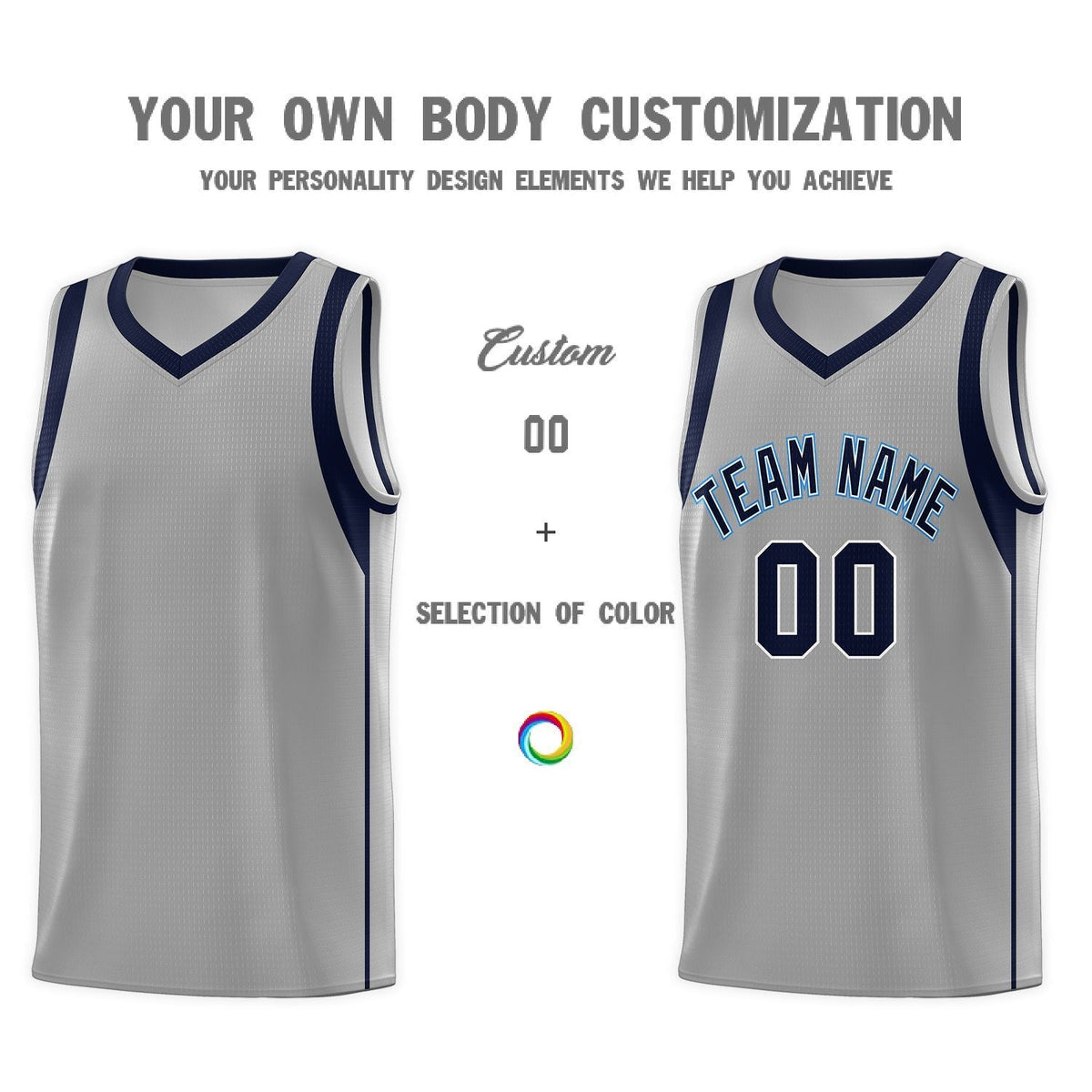 Custom Neon Green Navy-White Side Two-Tone Classic Sports Uniform Basketball Jersey |KXKSHOP
