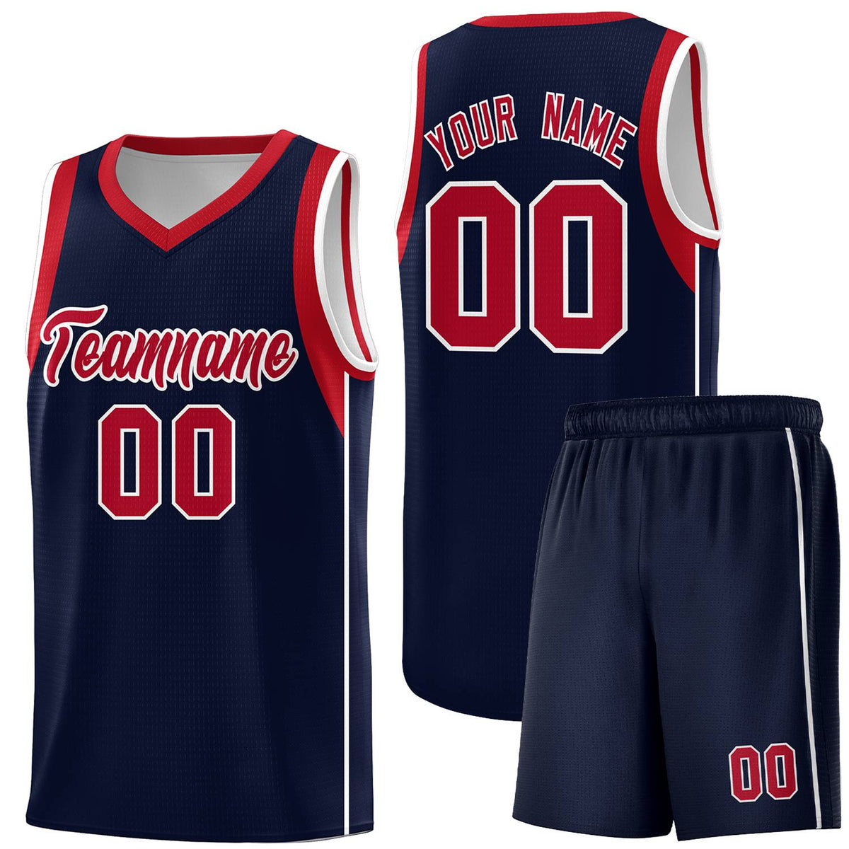 Custom Neon Green Navy-White Side Two-Tone Classic Sports Uniform Basketball Jersey |KXKSHOP