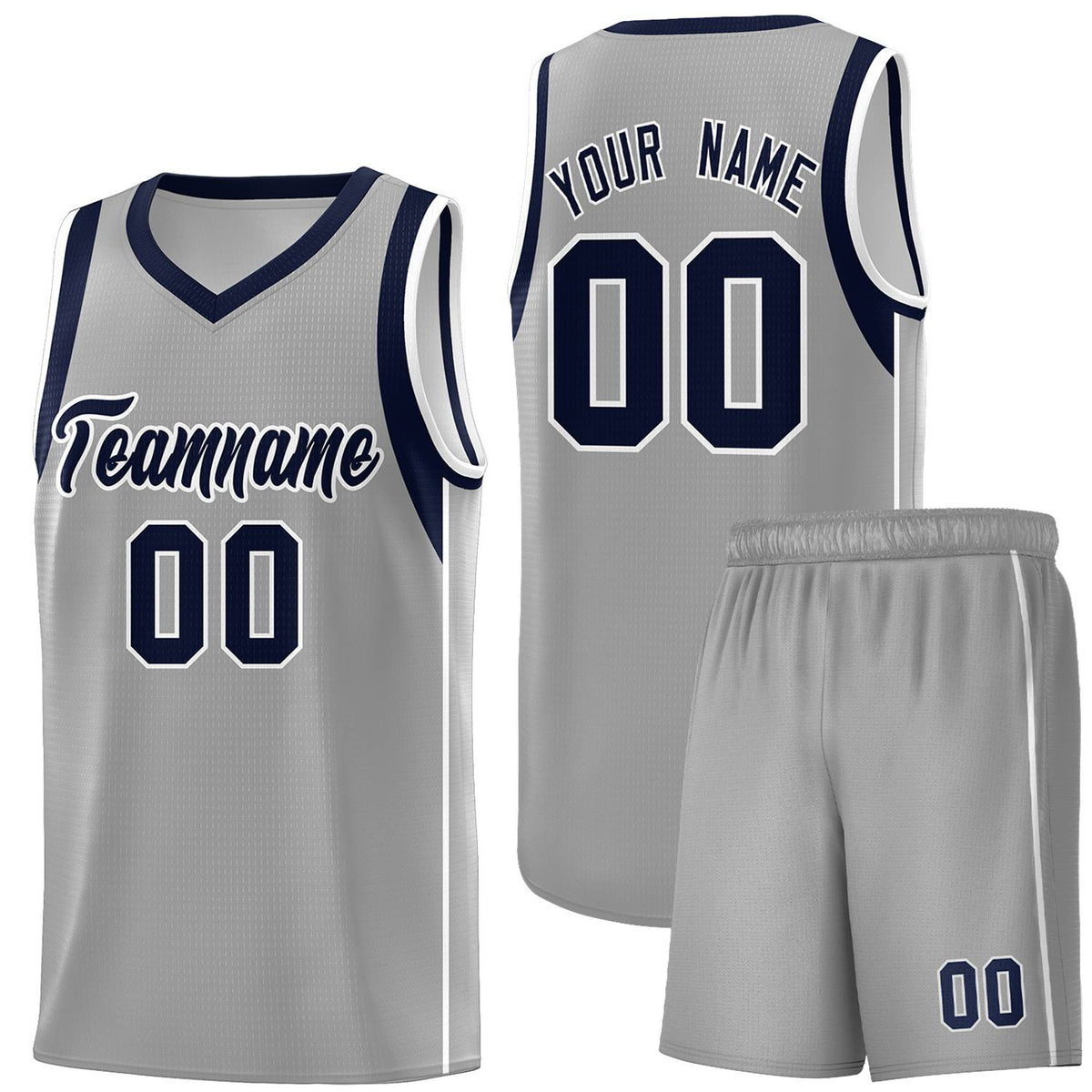 Custom Neon Green Navy-White Side Two-Tone Classic Sports Uniform Basketball Jersey |KXKSHOP