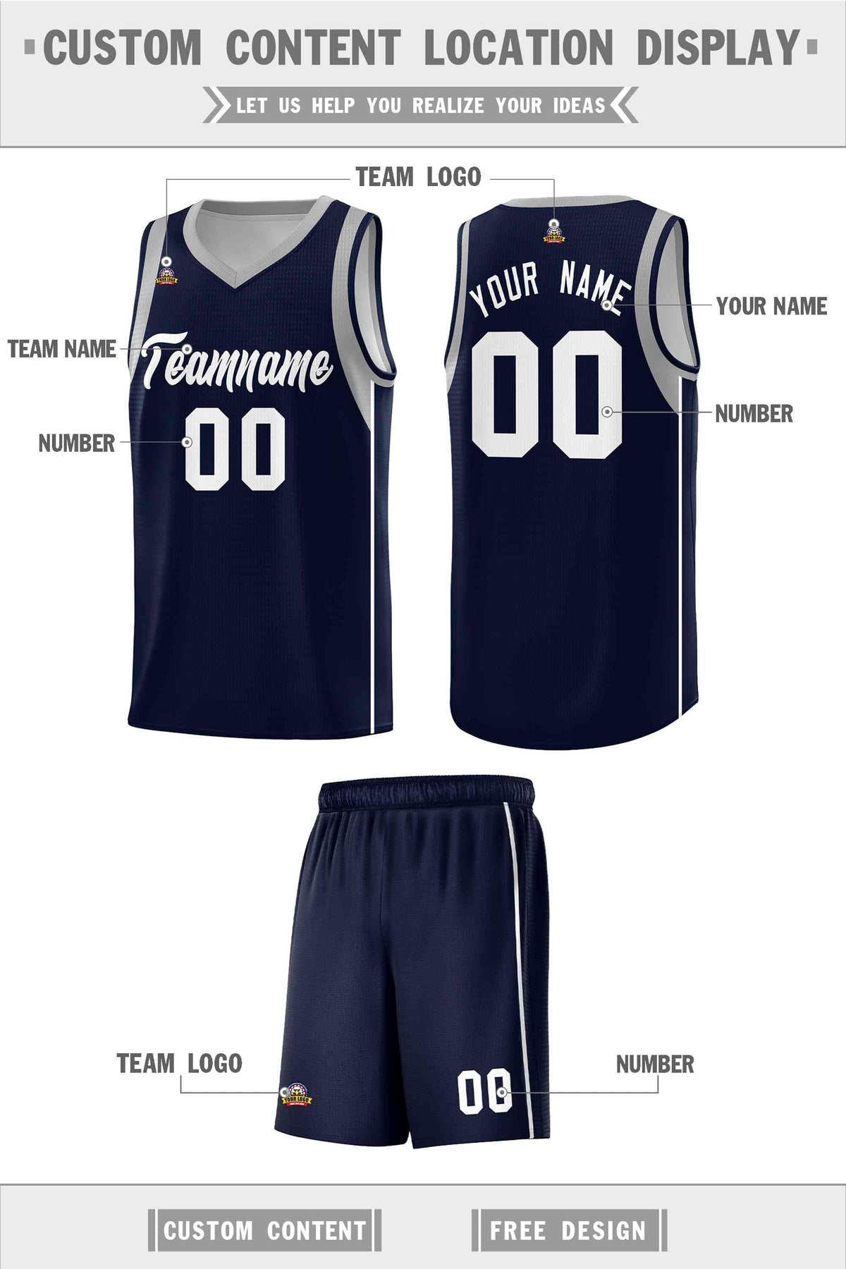 Custom Neon Green Navy-White Side Two-Tone Classic Sports Uniform Basketball Jersey |KXKSHOP