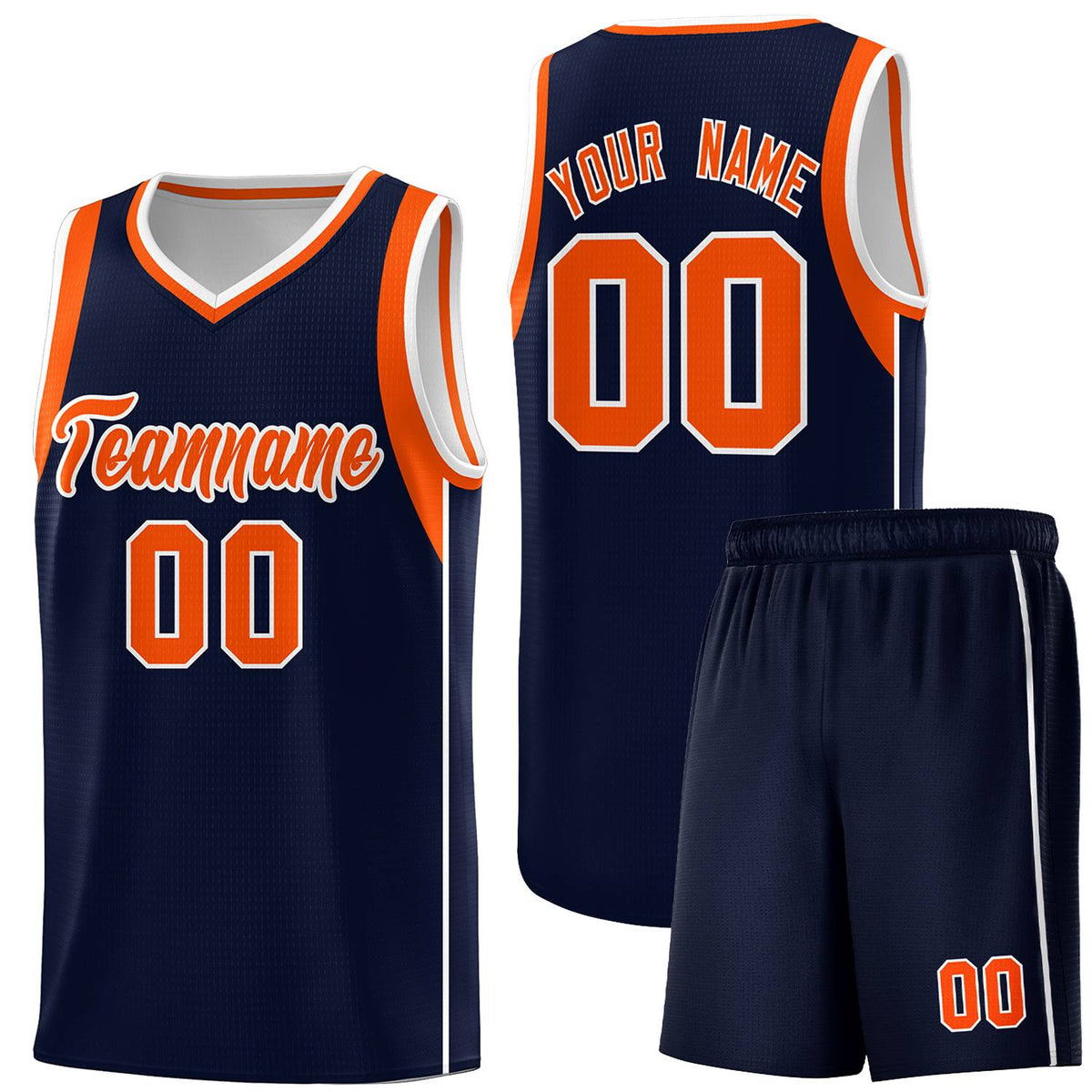 Custom Neon Green Navy-White Side Two-Tone Classic Sports Uniform Basketball Jersey |KXKSHOP