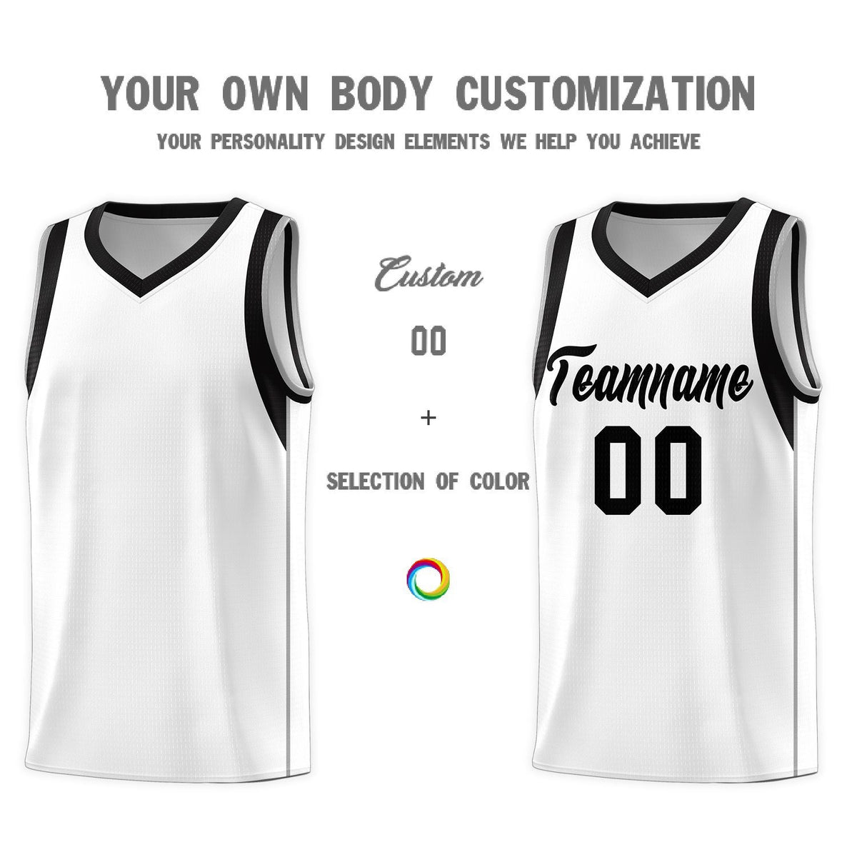 Custom Neon Green Navy-White Side Two-Tone Classic Sports Uniform Basketball Jersey |KXKSHOP