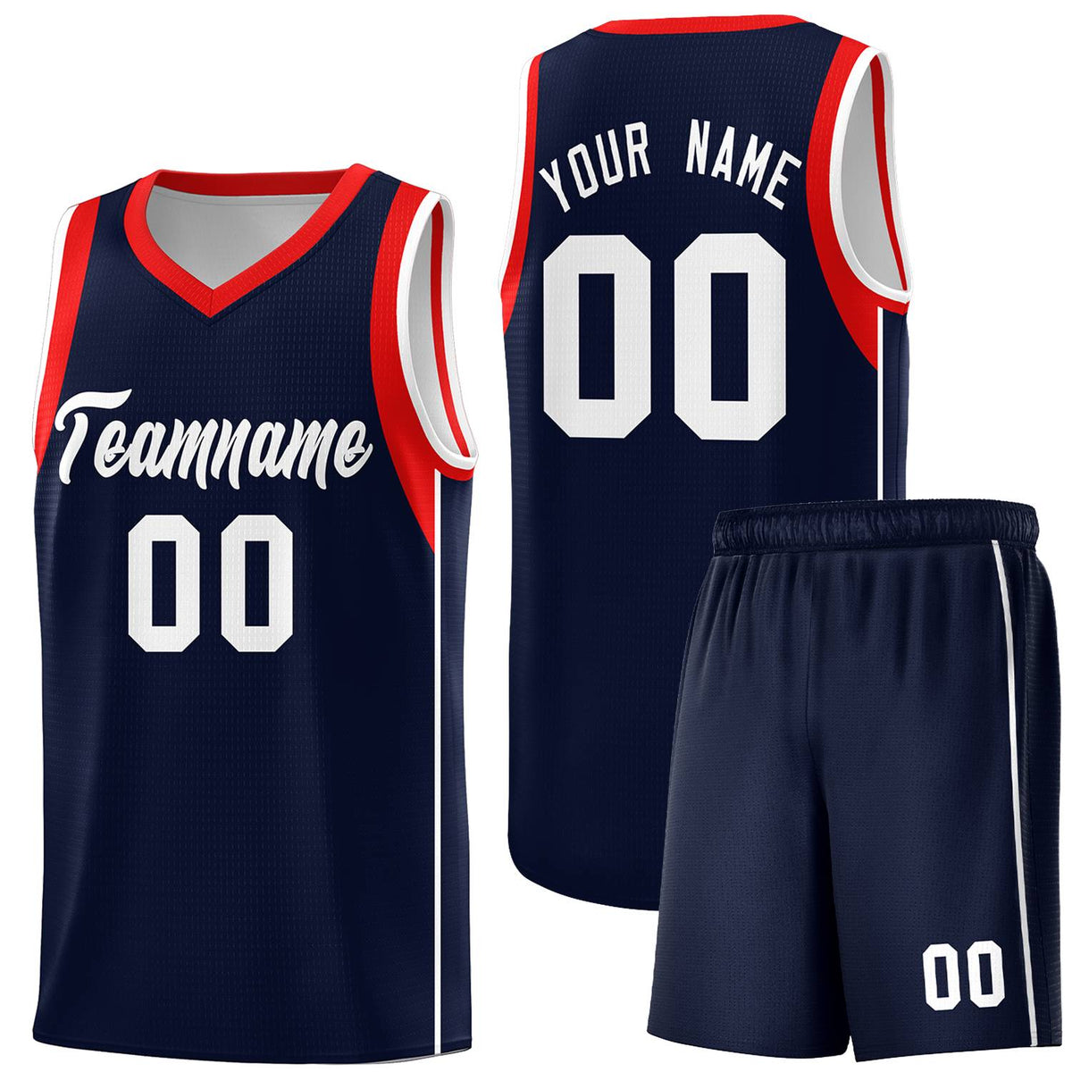 Custom Neon Green Navy-White Side Two-Tone Classic Sports Uniform Basketball Jersey |KXKSHOP