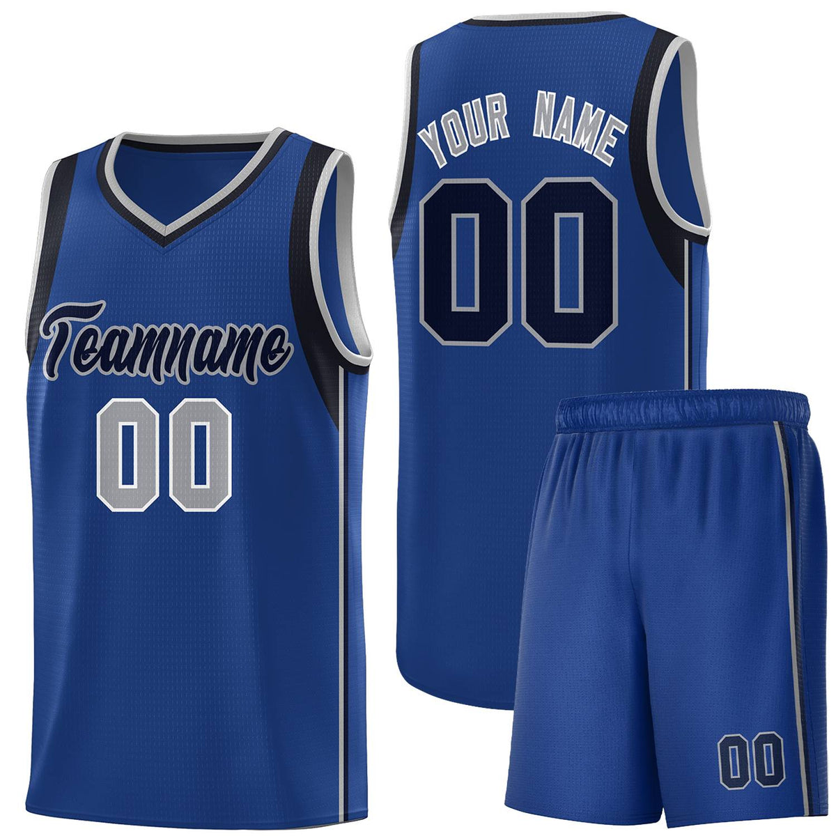 Custom Neon Green Navy-White Side Two-Tone Classic Sports Uniform Basketball Jersey |KXKSHOP