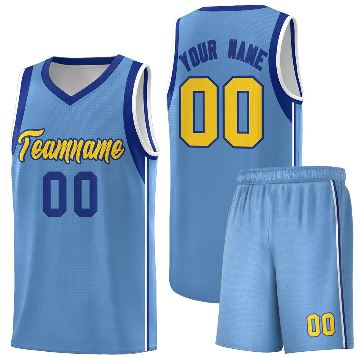 Custom Neon Green Navy-White Side Two-Tone Classic Sports Uniform Basketball Jersey |KXKSHOP