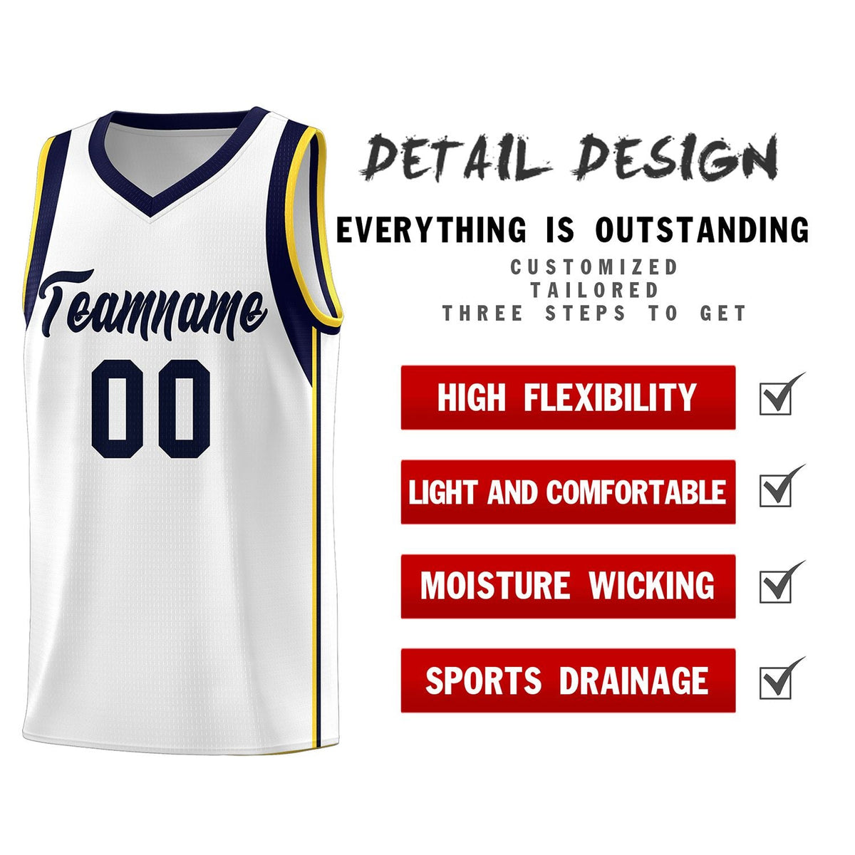 Custom Neon Green Navy-White Side Two-Tone Classic Sports Uniform Basketball Jersey |KXKSHOP