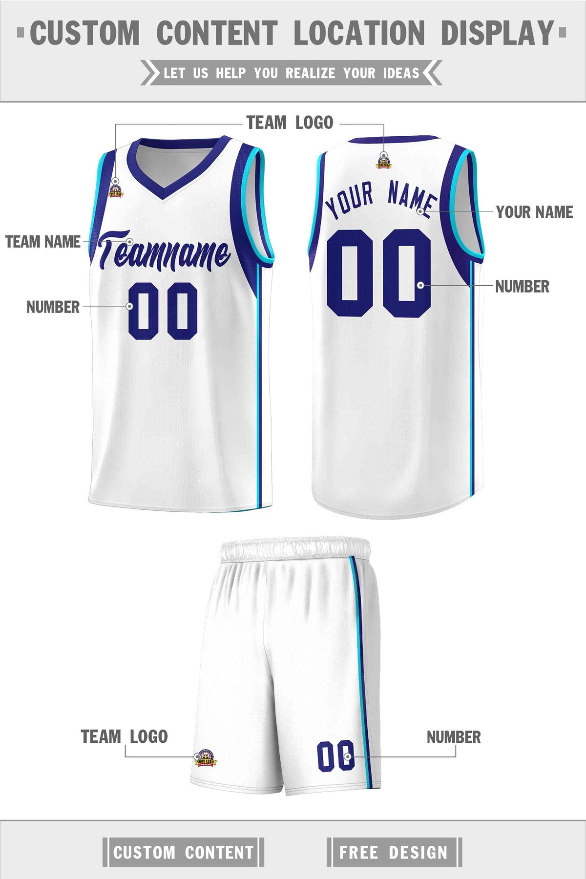 Custom Neon Green Navy-White Side Two-Tone Classic Sports Uniform Basketball Jersey |KXKSHOP