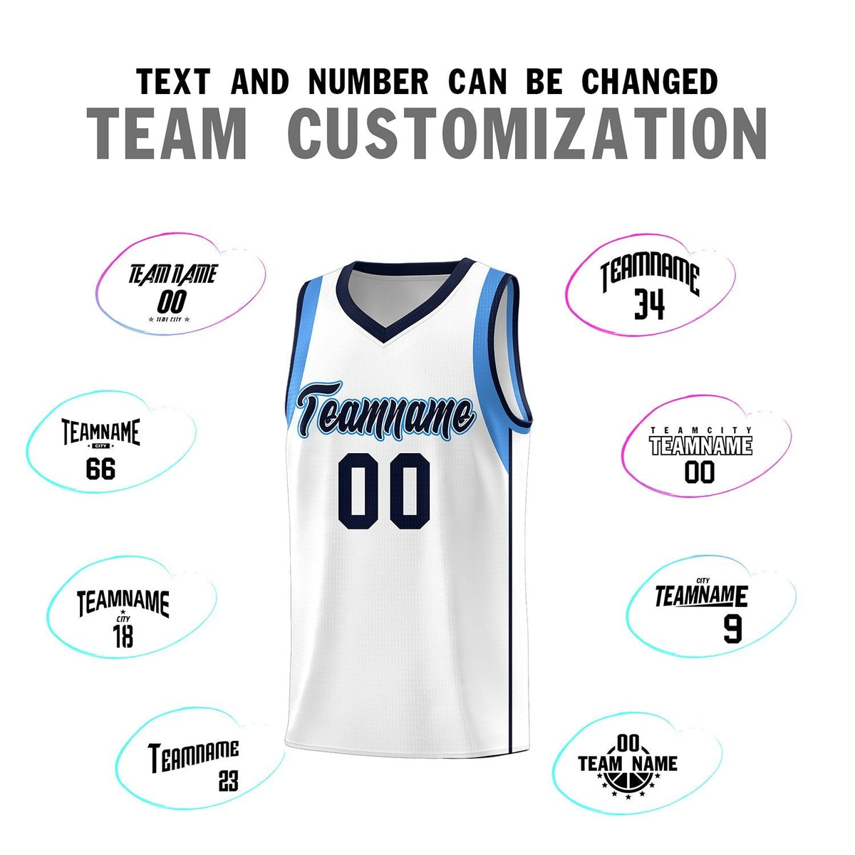 Custom Neon Green Navy-White Side Two-Tone Classic Sports Uniform Basketball Jersey |KXKSHOP