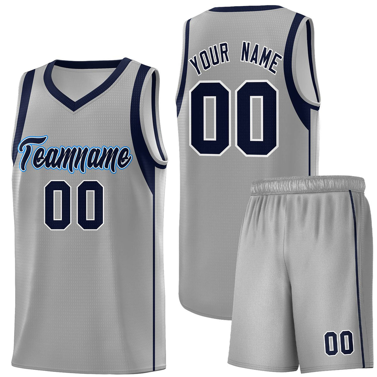 Custom Neon Green Navy-White Side Two-Tone Classic Sports Uniform Basketball Jersey |KXKSHOP