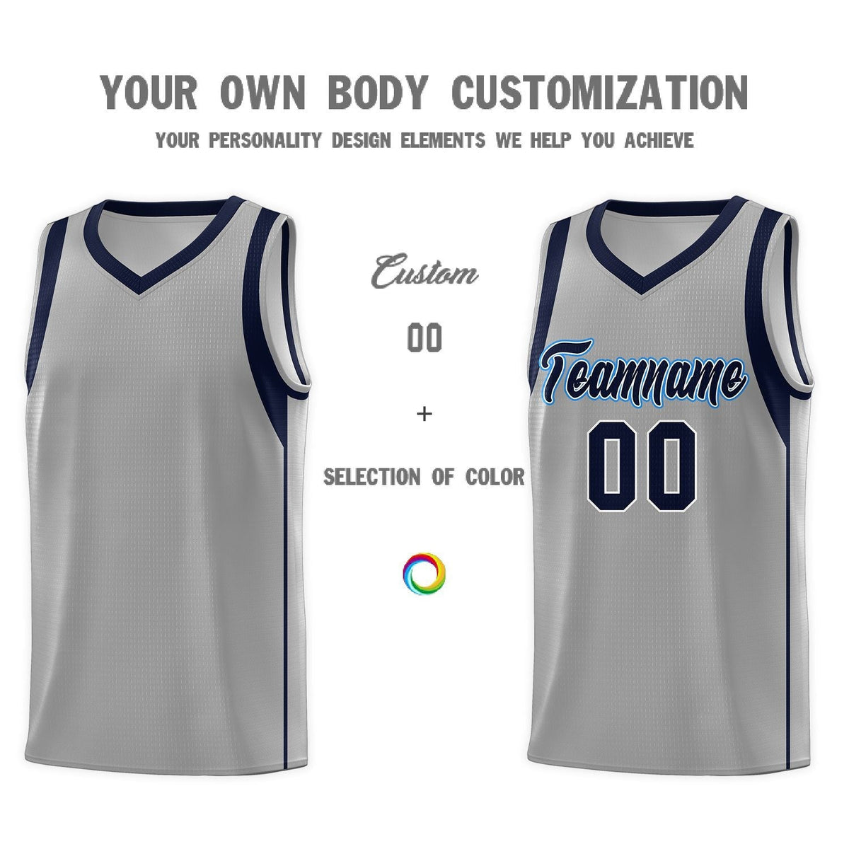 Custom Neon Green Navy-White Side Two-Tone Classic Sports Uniform Basketball Jersey |KXKSHOP