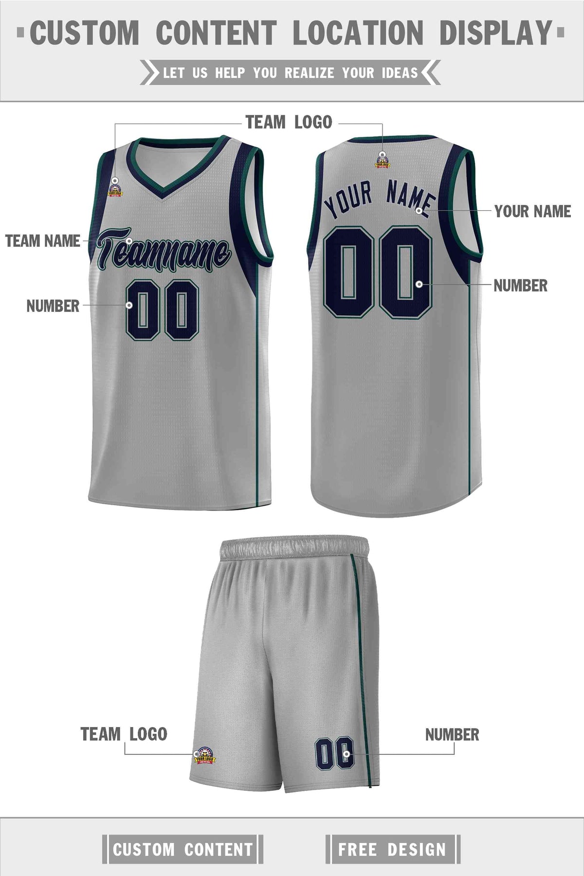Custom Neon Green Navy-White Side Two-Tone Classic Sports Uniform Basketball Jersey |KXKSHOP