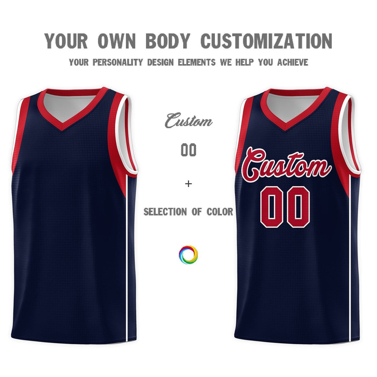 Custom Neon Green Navy-White Side Two-Tone Classic Sports Uniform Basketball Jersey |KXKSHOP