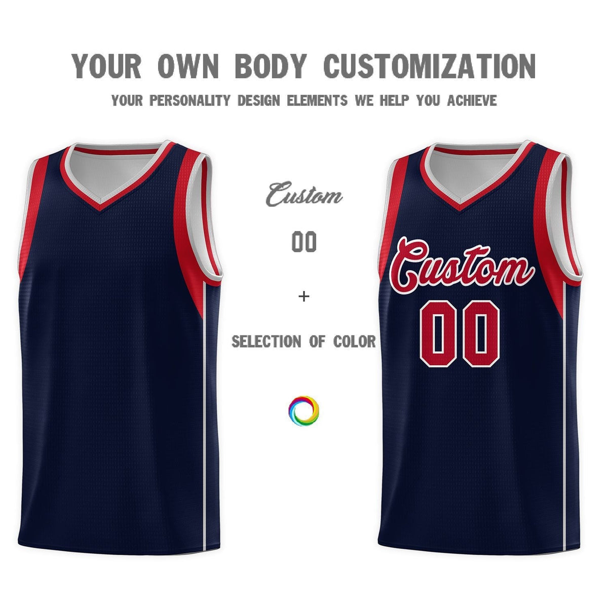 Custom Neon Green Navy-White Side Two-Tone Classic Sports Uniform Basketball Jersey |KXKSHOP