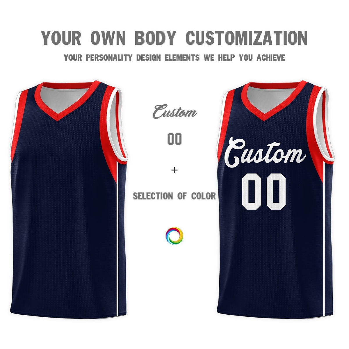 Custom Neon Green Navy-White Side Two-Tone Classic Sports Uniform Basketball Jersey |KXKSHOP