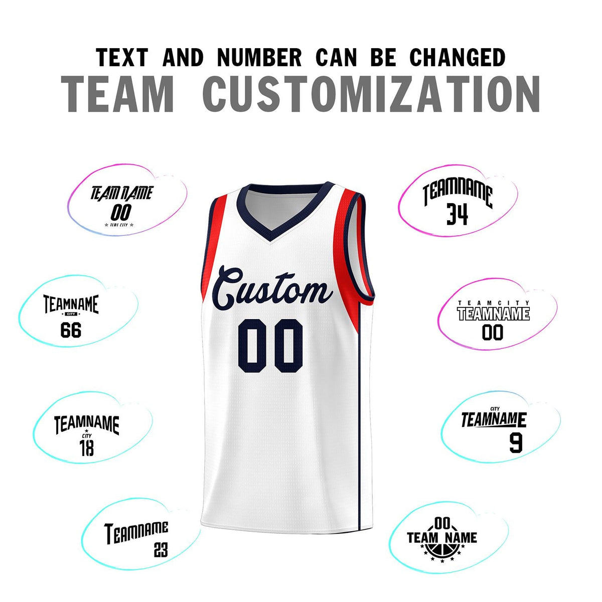 Custom Neon Green Navy-White Side Two-Tone Classic Sports Uniform Basketball Jersey |KXKSHOP