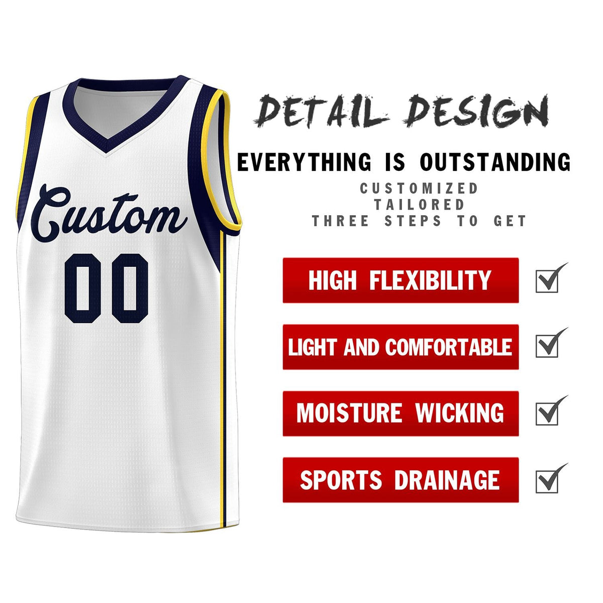 Custom Neon Green Navy-White Side Two-Tone Classic Sports Uniform Basketball Jersey |KXKSHOP