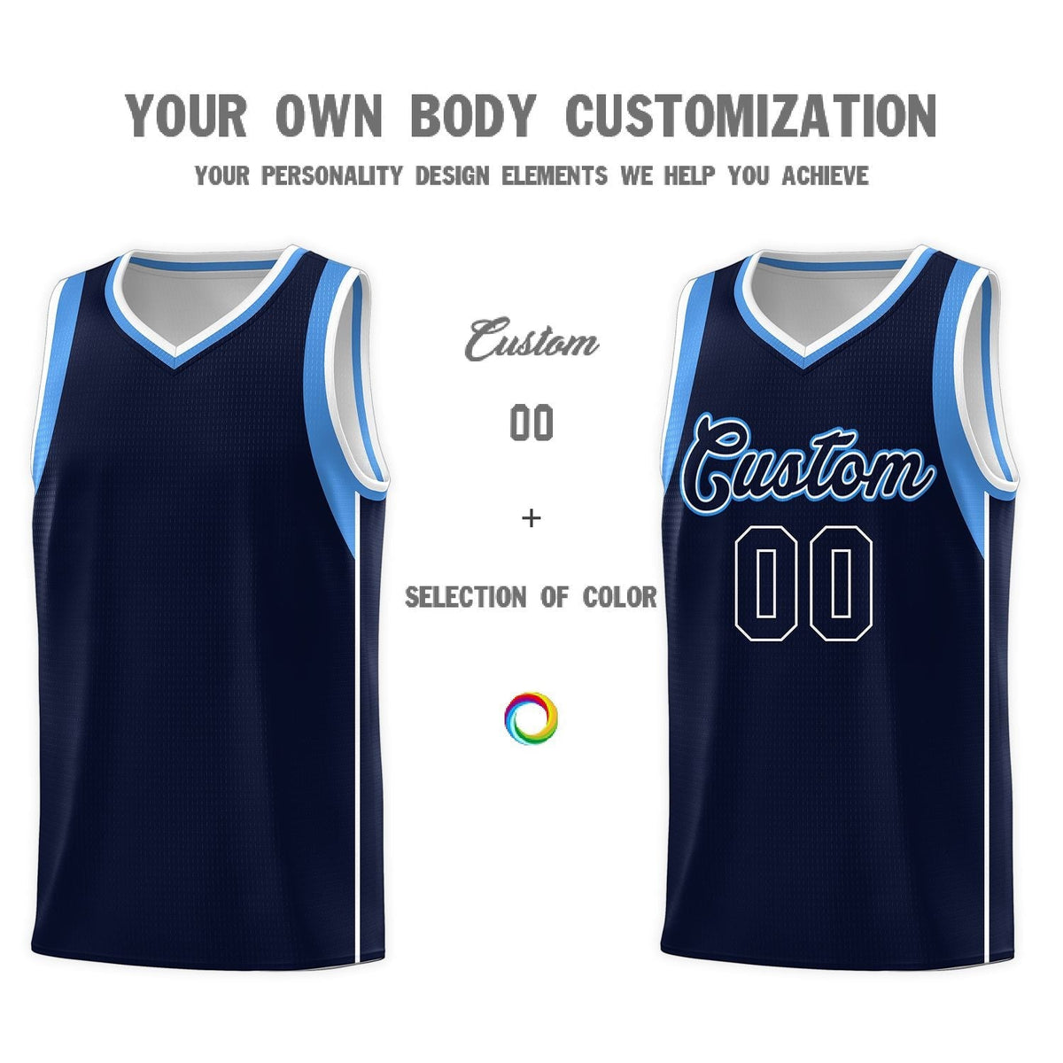 Custom Neon Green Navy-White Side Two-Tone Classic Sports Uniform Basketball Jersey |KXKSHOP