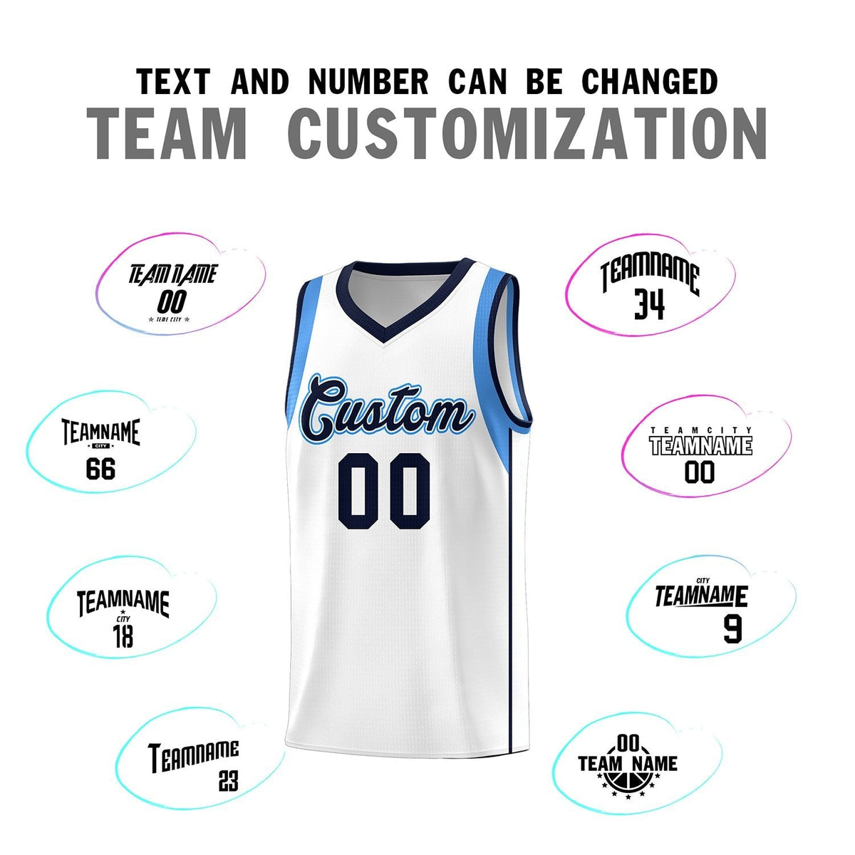 Custom Neon Green Navy-White Side Two-Tone Classic Sports Uniform Basketball Jersey |KXKSHOP
