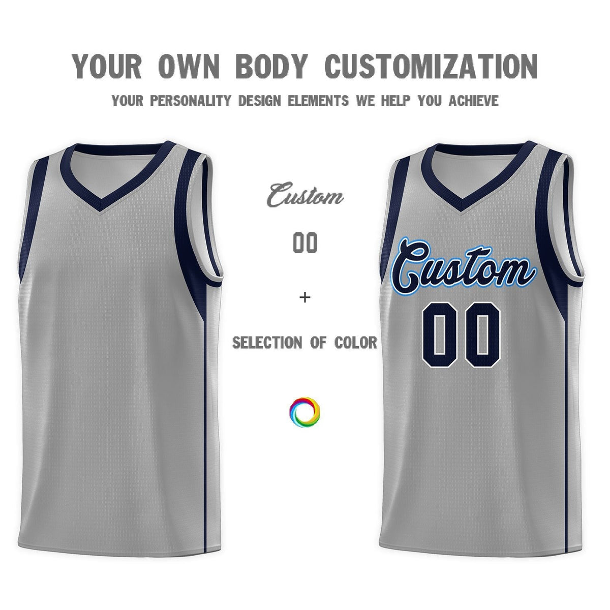 Custom Neon Green Navy-White Side Two-Tone Classic Sports Uniform Basketball Jersey |KXKSHOP
